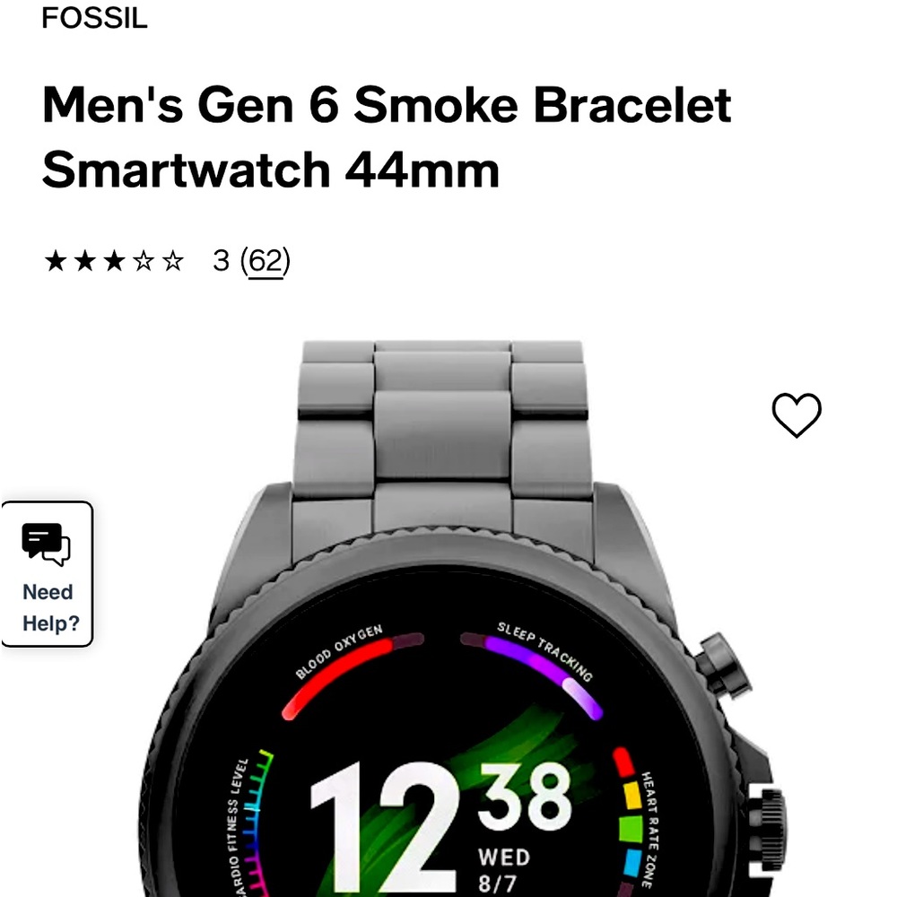 New Fossil Gen 6 Smartwatch, never opened in box.